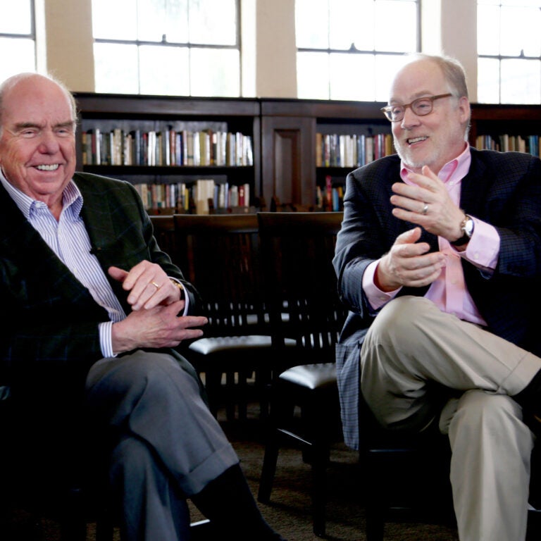 CPF Director Bob Shrum (left) and Co-Director Mike Murphy (right) sitting side by side.